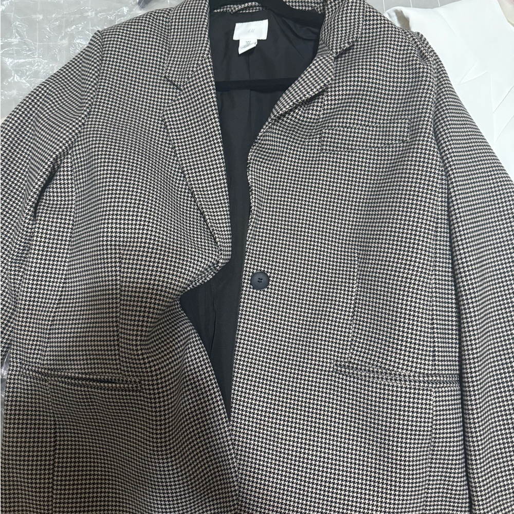 H&M Monochrome Houndstooth Jacket+skirt - Picture 5 of 5